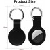 HATALKIN Case Compatible with Air Tags Case Keychain Air tag Holder Air Tag Key Ring Cases Air Tags Protective Cover Key Chain Loop Holders Silicone for Luggage Dog Cat Pet Collar 4 Pack