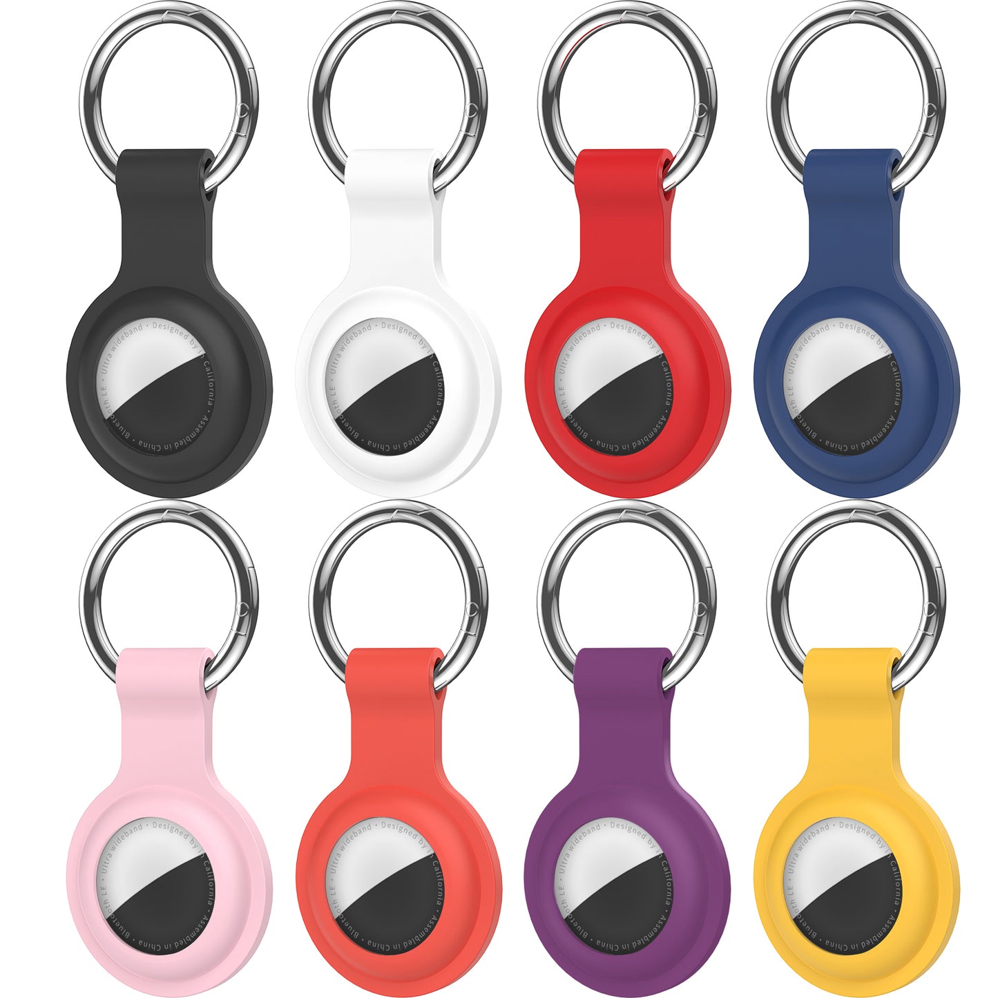 Compatible with Tag Holder Case Keychain 8 Pack